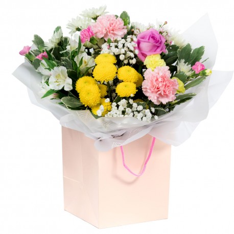 Garden Breeze Hand Tied Bouquet in a Presentation Gift Box